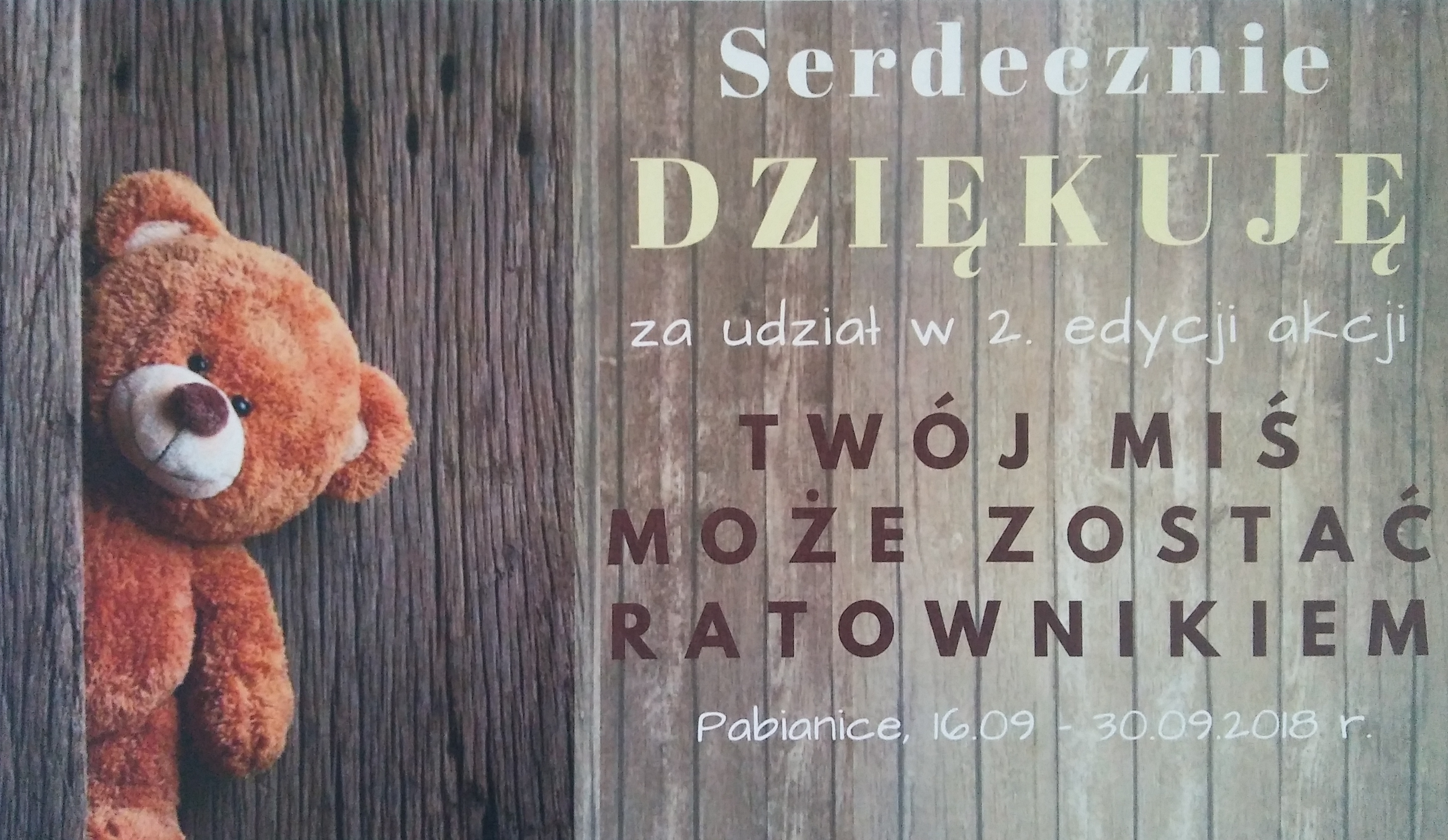 Twój miś może zostać ratownikiem